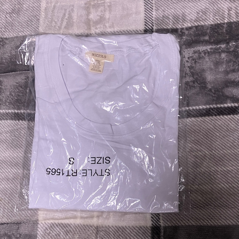 Bozzolo Classic White Long Sleeve Tee